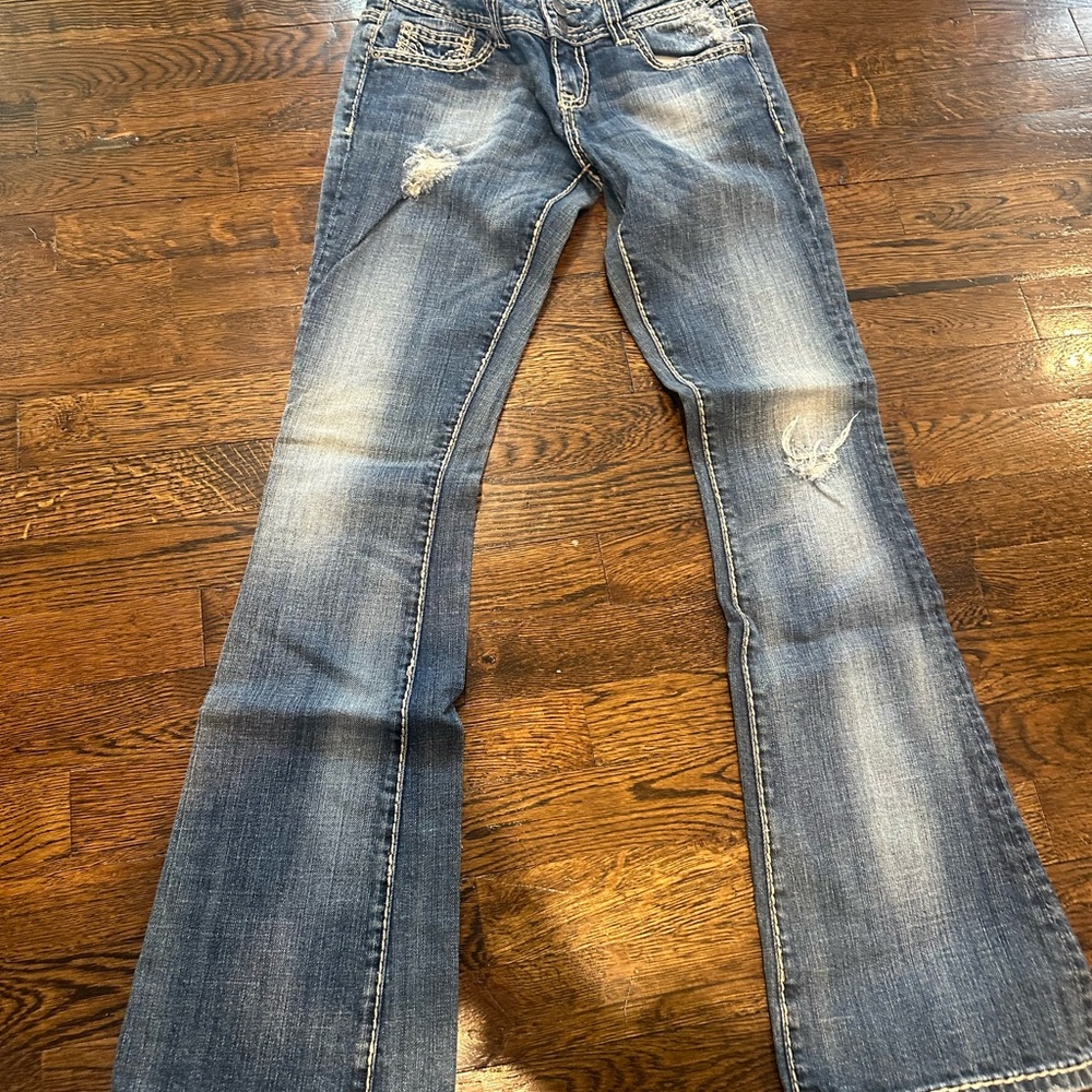 Women's Blue Flared Jeans